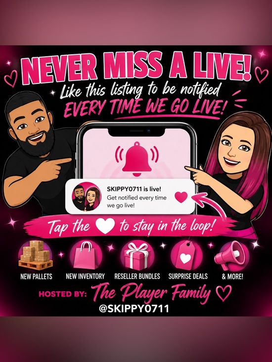 Other - SKIPPY0711 is live! Like this listing to know when we go live! 💕